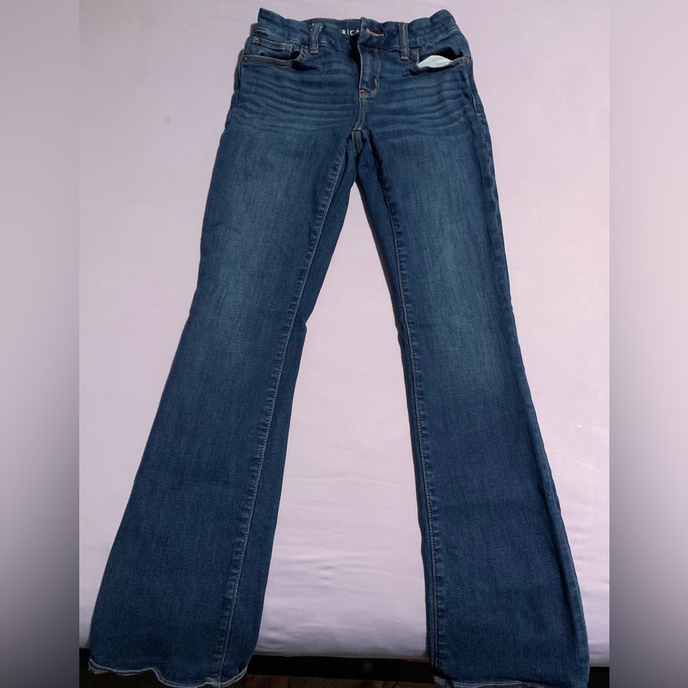 American Eagle Blue Flared Jeans